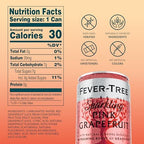 Fever-Tree Sparkling Pink Grapefruit – Premium Soda Mixer for Cocktails and Mocktails, 5.1 fl oz Cans, Pack of 24 – Naturally Sourced, Non-GMO