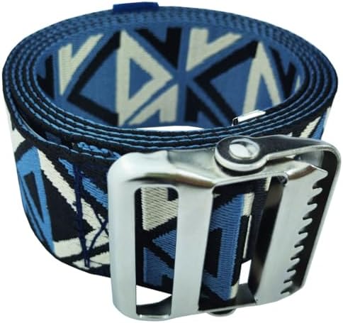 LAMBOX Gait Belt Transfer Belt with 2-inch Soft and Comfortable Jacquard Webbing for Caregivers, Seniors, Elderly, etc. (Color21, 60 Inch)