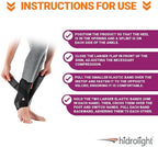 Hidrolight C/Tam-m (Unit), Ankle Stabilizer Splint and Band Adult Unisex, Black (Black), M