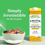 Califia Farms - Organic Coconut Milk, 32 oz (6 pack), Dairy Free, Vegan, Plant Based, Vegan, Gluten Free, Non GMO, USDA Organic