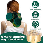 Barelove 3-in-1 Smokeless Copper Moxa Box, Purifier Copper Tank Moxibustion Treatment Tool Portable Therapy Bag, Great for Waist Neck Knee Shoulder Back 艾灸盒 艾灸包 艾灸 (Not Include Moxa)