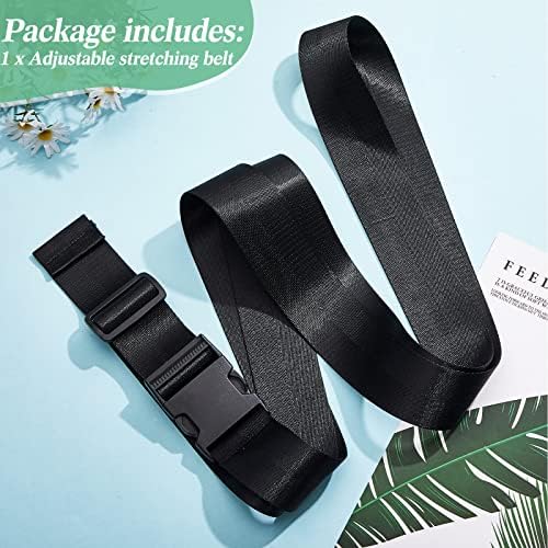Extremity Mobilization Belt Manual Traction Mobility Strap Adjustable Fun Gait Belts for Stretching Yoga Leg Shoulder Exercise (Black)