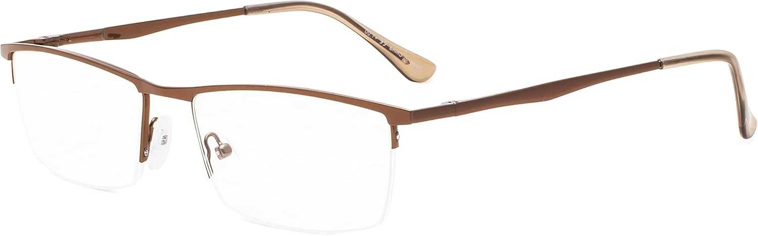 Eyekepper Quality Half-Rim Reading Glasses Readers with Spring Hinges for Women Men
