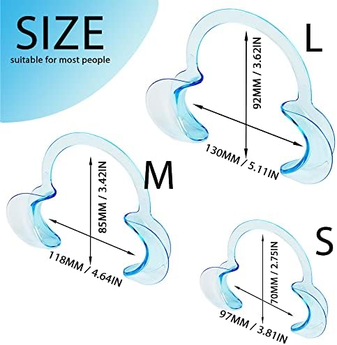 Dental Cheek Retractor C Shape Mouth Opener Size S,M,L, Pack of 3