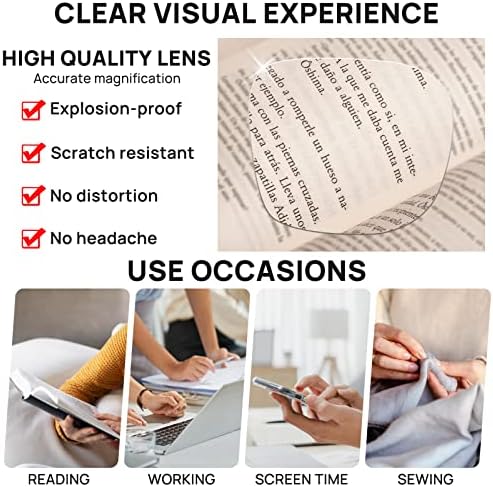 OCCI CHIARI Fashion Reading Glasses for Women Readers 0 1.0 1.25 1.5 1.75 2.0 2.25 2.5 2.75 3.0 3.5 4.0 5.0 6.0 (Black-Clear,2.5)