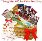 Heart Shaped Chocolate Gift Basket (41 Count) - Gourmet Snack Box with Assorted Cookies & Marshmallows, Perfect Birthday, Anniversary or Thinking of You Gift for Her, Wife, Mom