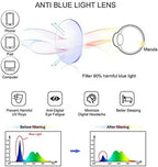 Vintage Square Progressive Multifocal Presbyopic Glasses, Anti-Blue Light Glasses for Men Women Readers (Floral +0.00/+2.50 Magnification)