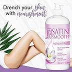 SATIN SMOOTH Post Wax Lotion - Hydrating Skin Nourisher for Smooth & Healthy Skin, After Wax Care Treatment, 16 fl oz