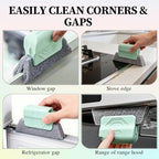Magic Window Track Cleaner, 2025 Upgraded Window Groove Cleaning Brush Tools Set, Handheld Window Track Cleaner Brushe Tools for Window lides Gaps, Tile Lines Shutter Car Vents (Mix 3Pcs)