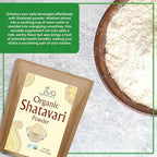 Jiva Organics Organic Shatavari Powder 14 Ounce Bulk Bag - Asparagus racemosus - Pure Ayurvedic Herb