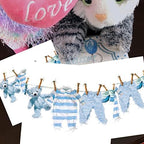 20-ct 13x13 Baby Boy Shower Napkins - Its a Boy & Oh Baby Decorative Napkins for Decoupage
