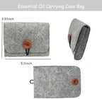 AUONY Essential Oil Carrying Case Bag, 6 Bottles Essential Oils Travel Organizer Pouch Bag for 5ML / 10ML / 15ML Oils
