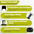 Nose, Ear & Eyebrow Trimmer Replacement Attachment - 1 Pack - Compatible With All One Blade Models - Made With Long Lasting Washable Dual Edged Blades - Gifts For Men