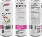 CELSIUS Fizz Free Dragon Fruit Lime, Sugar Free Energy Drink, 12 Fl Oz (Pack of 12)
