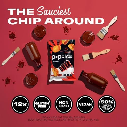 Popchips Potato Chips BBQ, 2.25 Oz (Pack of 3)