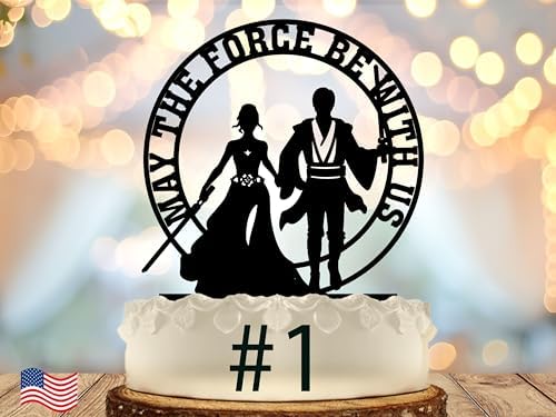 Sci-fi Wedding Cake Topper Space Couple Fantasy Themed Weddings