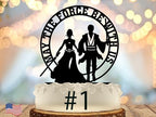 Sci-fi Wedding Cake Topper Space Couple Fantasy Themed Weddings