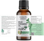 Wild Oregano Oil Organic - 100% Pure Undiluted Organic Wild Oregano Oil with 86-90% Carvacrol, Immune Support - Plant-Based, Herbal Supplement - Vegan, Non GMO, Gluten Free, 1fl.oz/30ml