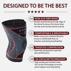Rymora Knee Support Brace Compression Sleeves for Men and Women for Ligament Injury, Joint Pain Relief, Running, Arthritis, ACL, MCL, Sport