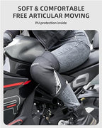 ROCKBROS Motorcycle Knee Pad Winter Leg Warmer Windproof Knee Warm Pad with EVA Protector for Motorcycle Skiing Snowmobile