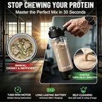 FANS-ONE Electric Protein Shaker Bottle – No Clumps, Smooth Every Time |USB-C Rechargeable Vortex Mixer | Leakproof Double-Lock Lid| 24oz BPA-Free Tritan| Blender For Protein Shakes & Meal Replacement