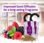 Closet Deodorizer for Women (6-Pack) | Berry Closet Freshener | Small Space Air Freshener For Wardrobe, Closets, Drawers, Small Spaces | Long-Lasting Drawer Sachets | Scented Air Freshener | By Perfa