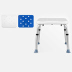 Adjustable Foldable with Back and Arms for Disabled, Elderly and Pregnant, Portable Seat with 330 Lbs Beacapacity - Ideal Bath Stool for Independence and Safety/A-2