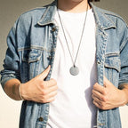 Pendant - Circle Base - Wearing this Shungite Necklace Improves and Protect Your Energy Flow - Stone from Russian Mine