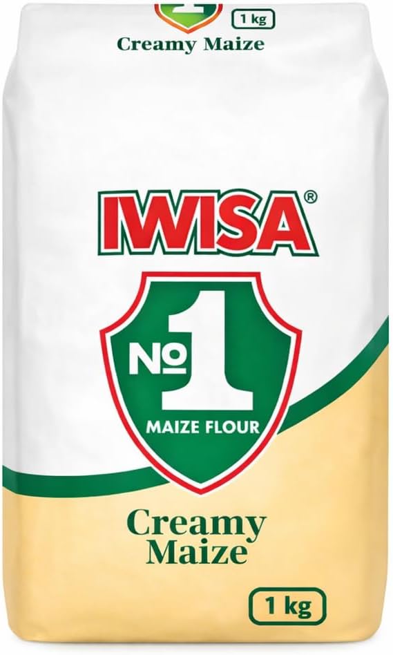 Creamy Maize Meal 1kg – Premium Fine Ground Cornmeal, Smooth Texture for Pap, Porridge & Traditional Dishes, Non-GMO Maize Flour, Staple Pantry Essential for Breakfast & Cooking - Iwisa