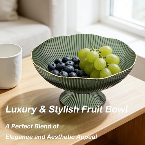 Cute Fruit Bowl - Decorative Plastic Bowls for Kitchen & Dining Table, Versatile Centerpiece Display for Fruits, Snacks, Home Decor