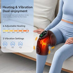 Heating Pad for Knee Pain Relief - Cordless Heated Knee Brace with Massager, Heating Knee Warmers Wrap & Arthritic Knees, Ideal for Arthritis & Joint Pain 2PCS