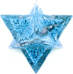 Jet Lovely Big Genuine Jet Turquoise Orgone Merkaba 4" Huge Large Crystal Gemstones Copper Metal Mix Rare Healing Positive Energy Tetrahedron Sacred Geometry Memory Concentration Meditation