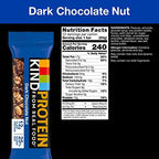 KIND Protein Bars, Dark Chocolate Nut, Gluten Free, Healthy Snacks, 12g Protein, 12 Count