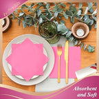 Perfect Stix- 2ply Pink Beverage Napkins -5" x 5"-Pack of 100ct