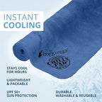 FROGG TOGGS Chilly Pad, Instant Cooling Towel, Long Lasting, Reusable, Sports and Outdoors Neck Towel 33x13