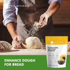 Kate Naturals Sunflower Lecithin Powder for Baking Bread, Gummies, Cooking. Lecithin Supplement for Clogged Milk Ducts. Substitute for Soy Lecithin Powder (4oz, Non-GMO)