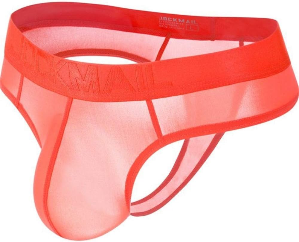 JOCKMAIL Sexy Ice Silk Men bikini underwear Men's briefs Lace Panties JM291