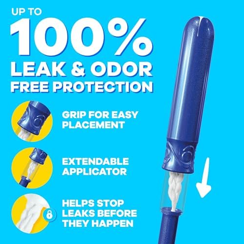 Tampax Compact Pearl Tampons for Women Multipack, with LeakGuard Braid & Extendable Applicator, Regular/Super/Super Plus Absorbency, Compact Extendable Applicator, Unscented, 30 Count