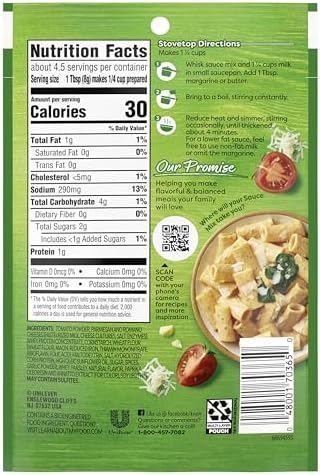 Knorr Sauce Mix Parma Rosa Creamy Pasta Sauce For Simple Meals and Sides No Artificial Flavors, No Added MSG 1.3 oz