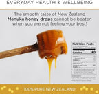 Mount Somers UMF 15+ Manuka Honey Drops - 26pcs Soothing Throat Lozenges from New Zealand, Natural Relief for Sore Throats