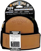 TROXELL USA - SuperSoft Leatherhead Black Kneepads (Medium Size/Bagged in Pairs)