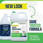 Eco Strong Septic Tank Treatment -1 Gallon Professional Grade Liquid | Live Bacteria & Enzyme Formula - Erase Septic Odor & Prevent Septic Backups