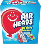 Airheads Full-Size Bars, Six Assorted Fruit Flavors, Easter Candy Bulk Variety, Easter Basket Essentials Stuffers, Individually Wrapped Taffy, 60 Count Box