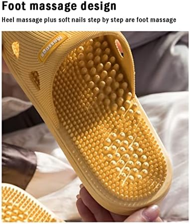 GHYUB Massage Slippers for Flat Feet，Acupressure Massage Sandals Shoes for Men and Women Home Shoes Shock Absorbing, Therapy Promoting Blood Circulation Non-Slip Massage Shoes for Bath Shower