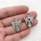 10pcs Silver Pearl Cage Locket Pendants, Essential Oil Diffuser DIY Necklace Bracelet Jewelry Making Craft, Bulk Beads Aromatherapy Diffuser Charms Gifts for Women Girls