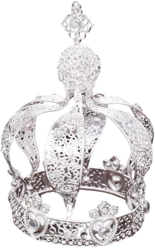 Crown Creative Metal Cake Topper Accessory For Wedding Party Special Event Wedding Birthday Baby Shower Decorations Silver