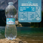 Sant'Anna Still Mineral Water, 33.8 Fl Oz (6-Pack) | Pure Italian Alps Mountain-Fresh Drinking Water | Natural Functional Drink | Sodium-Free Mineral in BPA-Free Bottles