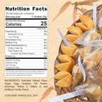 East and Else Fortune Cookies, Individually Wrapped, Vanilla Flavor, Premium Bulk Pack, Made in USA (25 Count)