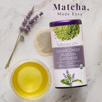The Republic of Tea Organic Double Green Matcha Lavender, Individual Tea Bags with Japanese Matcha Tea Powder and Green Tea Leaves Blend, Natural Unbleached Bags in Reusable Canister, 36 Tea Bags