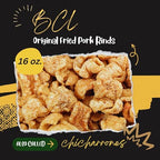 (1) Original Smoked Fried Pork Rinds 16oz Tub Premium Chicharrones Zero Carbs High Protein Crunchy Crackling Snacks Keto Paleo Friendly Party Food Guacamole Gourmet Snack Savory Treat